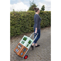 Carrello pieghevole portapacchi leggero in alluminio portata 90 kg con pedana