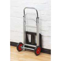Carrello pieghevole portapacchi leggero in alluminio portata 90 kg con pedana