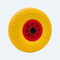 RUOTA GOMMA PER CARRELLO PORTAPACCHI PIENA IN POLIURETANO CON CUSCINETTO 250X75