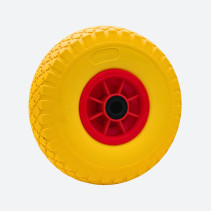 RUOTA GOMMA PER CARRELLO PORTAPACCHI PIENA IN POLIURETANO CON CUSCINETTO 250X75