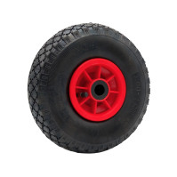 Ruota Per Carrello Portapacchi Gomma Con Camera D'aria Cuscinetti rulli ø 260x85