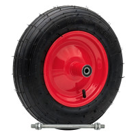 Ruota Pneumatica 3.50-8 per carriola | Cerchio in Acciaio | Battistrada Rigato