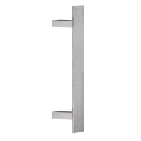 Maniglione per serramenti in acciaio inox satinato mod. inclinato