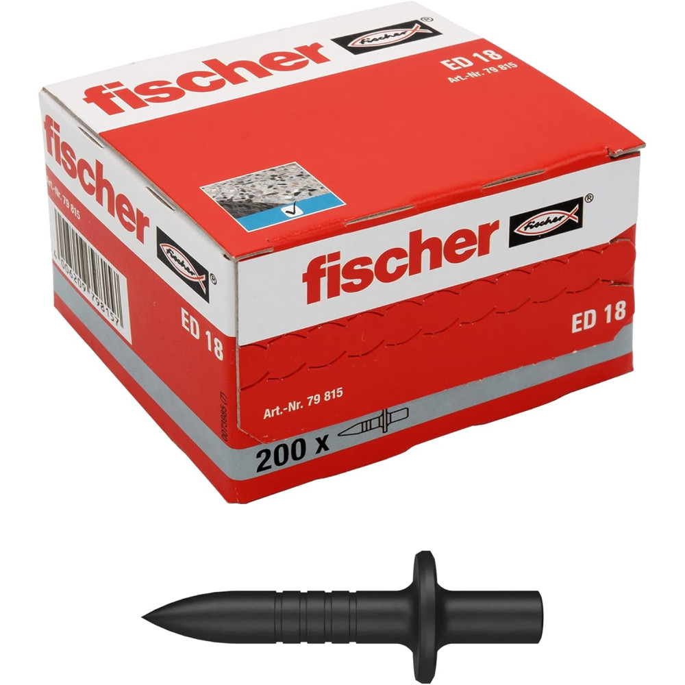 Fischer Chiodo a Incastro, Grigio, 18 mm