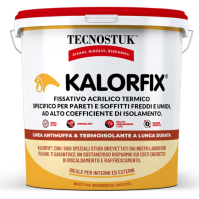 TECNOSTUK Kalorfix 1 L. – Fissativo Acrilico Termico per Pareti e Soffitti