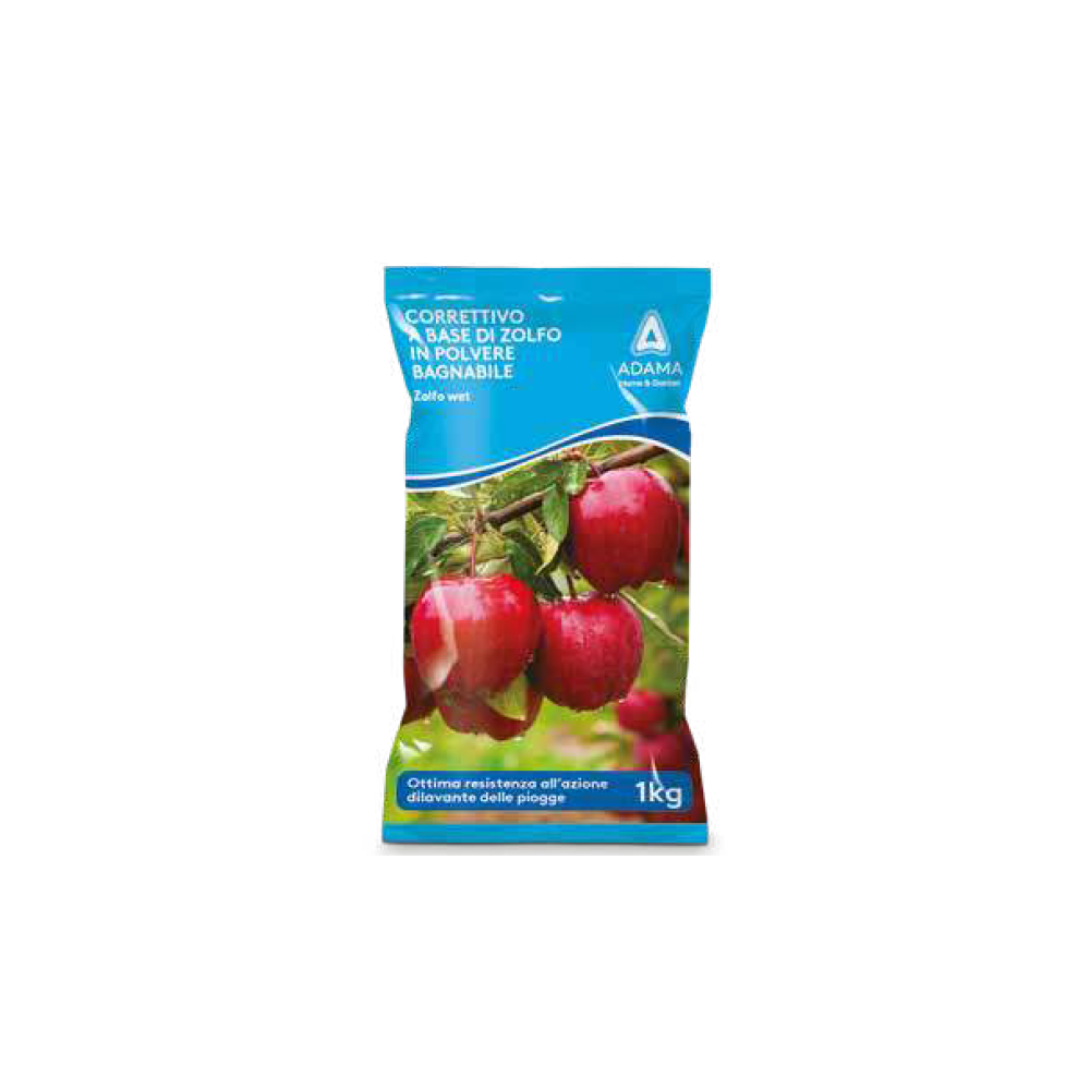 ZOLFO MICRONIZZATO IN POLVERE BAGNABILE 92% ZOLFO WET ADAMA 1KG