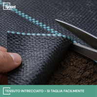 Telo Pacciamatura Nero Antierbacce per Orto e Giardino Contro infestanti