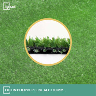 Erba Sintetica Prato Sintetico per Giardino e Balcone Tappeto in Finta Erba 10mm