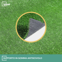 Erba Sintetica Prato Sintetico per Giardino e Balcone Tappeto in Finta Erba 10mm