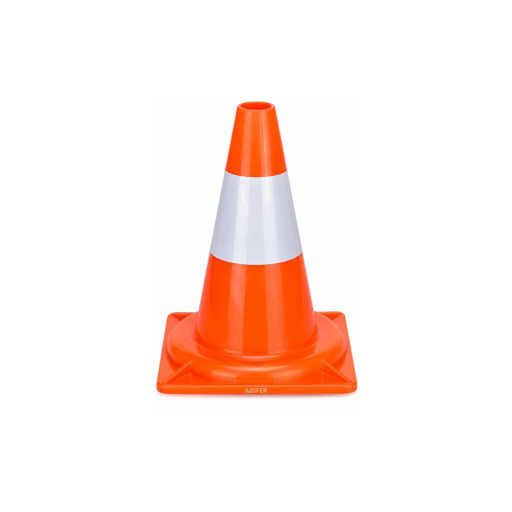 Cono segnaletico bicolore sicurezza stradale spartitraffico 30 cm birillo