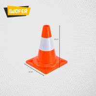 Cono segnaletico bicolore sicurezza stradale spartitraffico 30 cm birillo