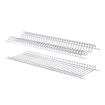 Kit Scolapiatti in filo tondo in acciaio Inox per pensili cucina da 60 80 90 cm
