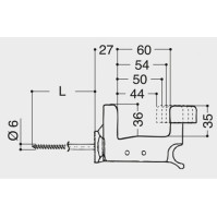 FERMA PERSIANE automatico Esinplast Super Top Grillo vite 120 mm MURO CAPPOTTO